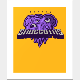 Arkham Shoggoths | HP Lovecraft Sports Posters and Art